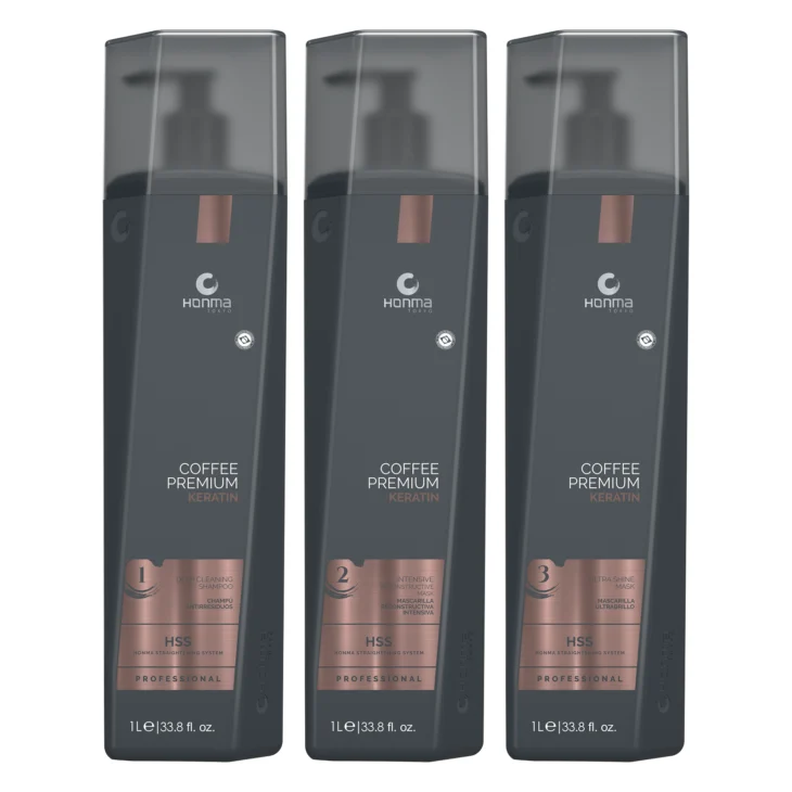 Tratament keratina indreptare par cret Coffee Premium All Liss
